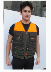 Dargo A05 W haki turuncu kapaklı avcı yeleği 40 lı